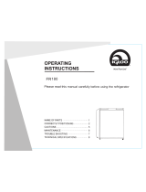 Igloo FR180 Operating Instructions Manual