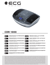 ECG CDR 1000 Manuel utilisateur