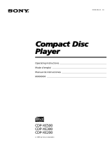 Sony CDP-XE200 Le manuel du propriétaire