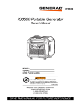 Generac iQ3500 G0071270 Manuel utilisateur