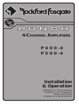 Rockford Fosgate Punch P500-4 Le manuel du propriétaire