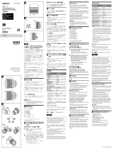 Sony SEL1224G Optique Monture E Plein Format 12-24 mm F4 Manuel utilisateur