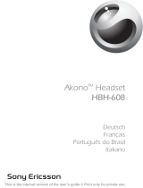 Sony Ericsson HBH-608 Le manuel du propriétaire