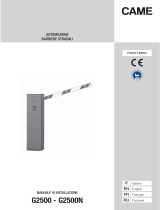 CAME G2500 Guide d'installation