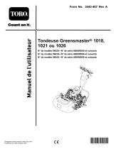 Toro Greensmaster 1018 Mower Manuel utilisateur