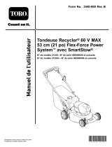 Toro Flex-Force Power System 60V MAX 21in Recycler Lawn Mower Manuel utilisateur