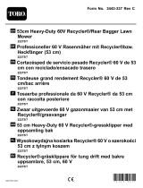 Toro 53cm Heavy-Duty 60V Recycler/Rear Bagger Lawn Mower Manuel utilisateur