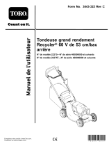 Toro 53cm Heavy-Duty 60V Recycler/Rear Bagger Lawn Mower Manuel utilisateur
