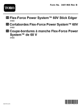 Toro Flex-Force Power System 60V Stick Edger Manuel utilisateur
