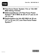 Toro Flex-Force Power System 11in or 13in 60V MAX String Trimmer Manuel utilisateur