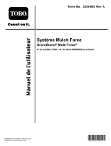 Toro Mulch Force, GrandStand Multi Force Manuel utilisateur