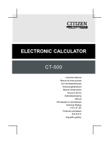 Citizen CT-500JP Le manuel du propriétaire