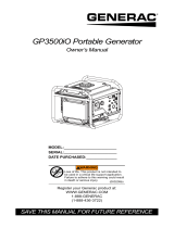 Generac GP3500iO G0071280 Manuel utilisateur