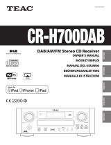 TEAC CR-H700DAB Le manuel du propriétaire