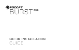 ROCCAT Burst Pro Guide d'installation rapide