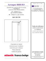 Atlantic SUNAGAZ 4000 BVI Le manuel du propriétaire