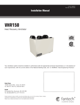 Fantech VHR150R Guide d'installation