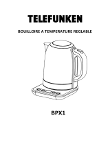 Telefunken BPX1 1,7l T°C Le manuel du propriétaire