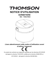 Thomson SORBET & CO THIC47923 Le manuel du propriétaire