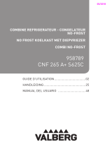 Valberg CNF 265 A+ S625C silv Le manuel du propriétaire