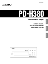 TEAC PD-H380 Le manuel du propriétaire