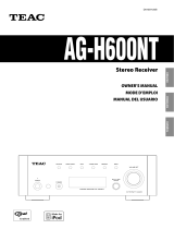 TEAC AG-H600NT Le manuel du propriétaire