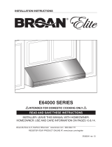 Broan E64E42SS Guide d'installation