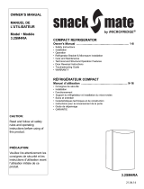 SnackMate 3.2SM4RA Le manuel du propriétaire