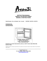 Avanti AR24T3S Le manuel du propriétaire