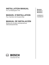 Bosch HGZBS301 Guide d'installation