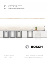 Bosch SHX84AAF5N/27 Guide d'installation