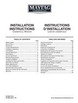 Maytag MAT20PDAWW Guide d'installation
