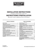 Maytag MDE20MNBYW Guide d'installation