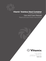 Vitamix Stainless Steel Container Manuel utilisateur