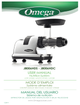 Omega Juicer J8006HDC Le manuel du propriétaire