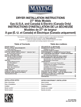 Maytag MGDP575GW Guide d'installation