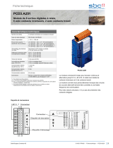 SBC PCD3.A251 Digital output module, 8 relays Fiche technique