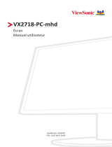 ViewSonic VX2718-PC-MHD-S Mode d'emploi