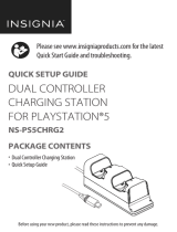 Insignia Dual controller Charging station For PlayStation 5 Guide d'installation
