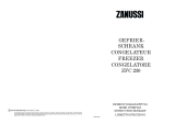 Zanussi ZA26S Le manuel du propriétaire