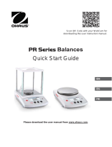 Ohaus PR124 Guide de démarrage rapide