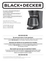 Black & Decker CM1070B 12-Cup Programmable CoffeeMaker Manuel utilisateur