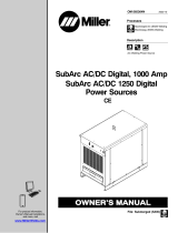 Miller SUBARC AC/DC 1000/1250 DIGITAL POWER SOURCES Le manuel du propriétaire