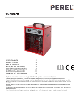 Perel TC78070 Electric Fan Heater Manuel utilisateur