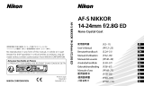 Nikon AF-S NIKKOR 14-24mm f/2.8G ED Manuel utilisateur
