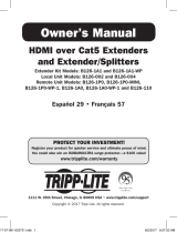 Tripp Lite Owner's Manual - HDMI over Cat5 Extenders and Extender/Splitters Le manuel du propriétaire