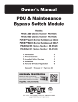 Tripp Lite Owner's Manual - PDU & Maintenance Bypass Switch Module Le manuel du propriétaire