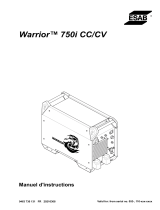 ESAB Warrior™ 750i CC/CV Manuel utilisateur