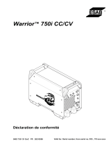 ESAB Warrior™ 750i CC/CV Déclaration de conformité