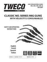 Tweco Classic No. Series Mig Guns with Velocity2 Consumables Manuel utilisateur